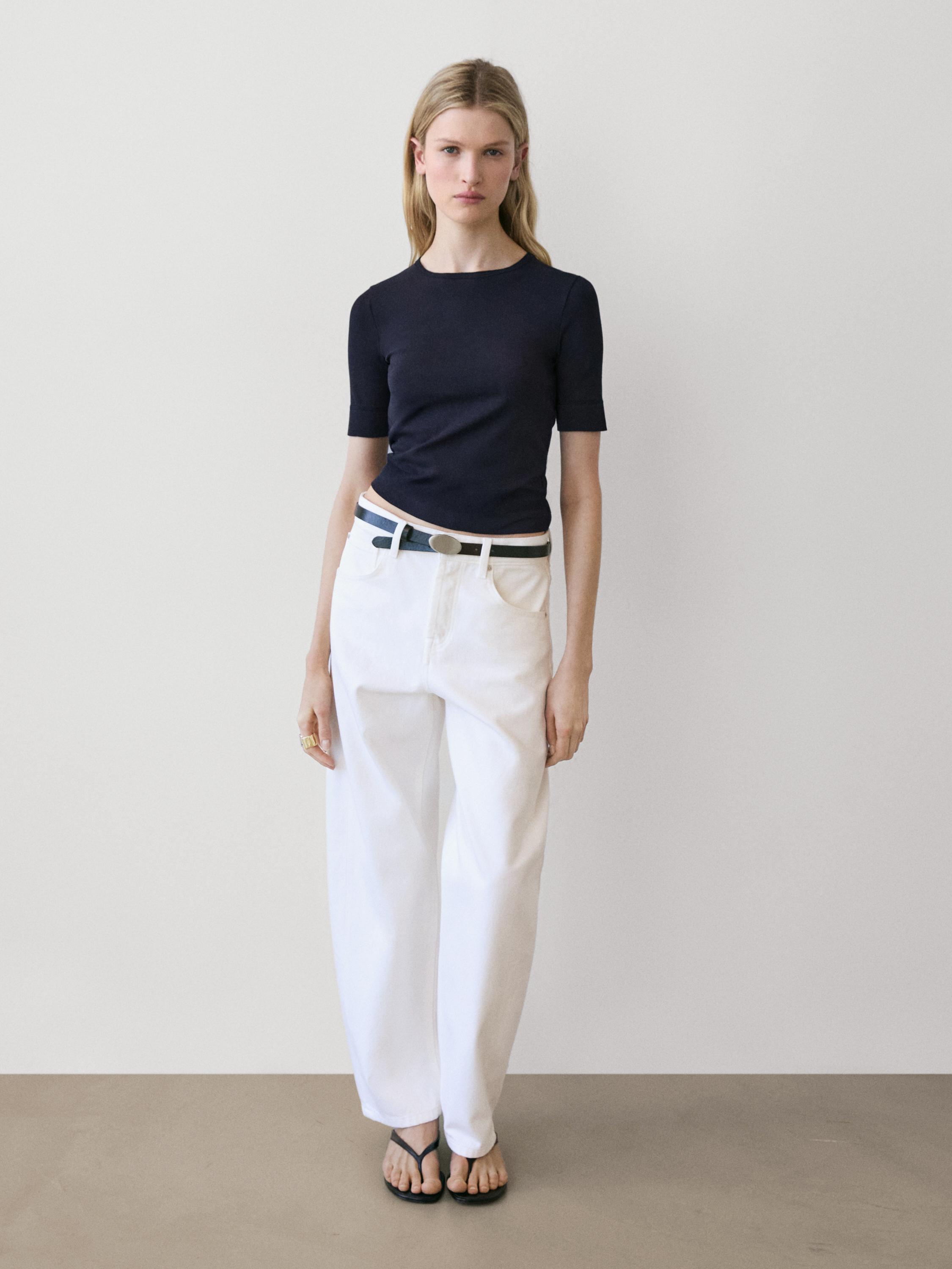 T-shirt en coton mélangé